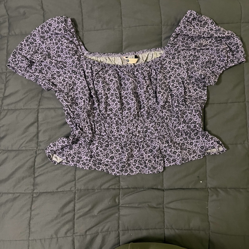 SO Purple Floral Women's Blouse